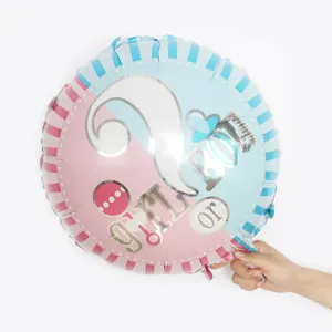 18 inch gender reveal foil balloon for baby shower party decoration boy or girl theme