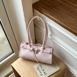 Borsa Sottobraccio Design Di Nicchia Coreano Donna Vintage Moda Tote Lavoro Borsa a Tracolla in Pelle PU Borsa Retrò