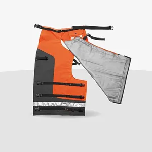 Pantaloni di Sicurezza per Motosega Forestale Grembiule Protettivo Abbigliamento da Lavoro Riflettente ad Alta Visibilità
