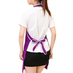 Korean style cute fashion working apron for beauty salon and coffee shop waitresses uniform.