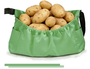 Gruene Garten Ernte Schuerze Obst Pfluecktasche mit grosser Kapazitaet für Garten.