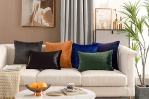 Nordic faux fur throw pillow plush sofa cushion cover living room home decor bedroom bed rest