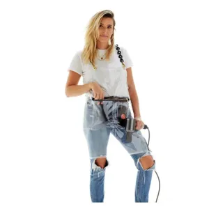 Delantal de peluquería de TPU transparente impermeable pintura ropa de trabajo con cadena