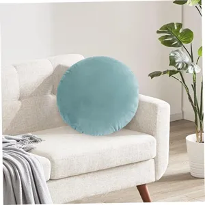 Japanese style velvet round throw pillow for sofa cushion, soft and comfortable home decor item.