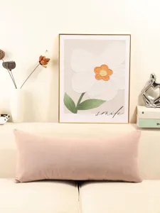 Cojin lumbar largo de chenilla estilo crema nordico fundas de sofa para salon respaldo