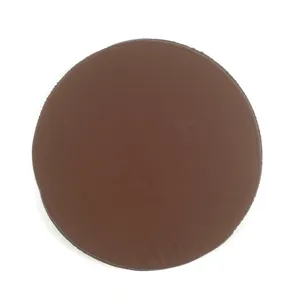 Brown round cotton canvas seat cushion pad for home office chair and comfortable sofa use.