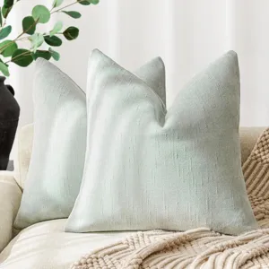 Federa per Cuscino Moderna in Ciniglia Tinta Unita Morbida Copricuscino Quadrato per Divano da Salotto Camera da Letto Arredamento