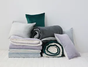 Flannel color-blocking pillowcase soft home textile decorative throw pillow cover cozy detail