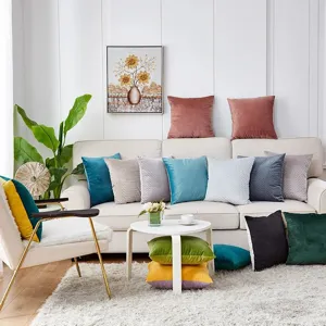 Scandinavische tweekleurige bankkussen sierkussen voor woonkamer en slaapkamer decor.
