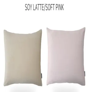 Flannel rectangular pillowcase set dual-sided home cushion cover soft and cozy.