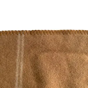 Soft blended wool knitted throw blanket for sofa office use, luxury warm winter fleece blanket.