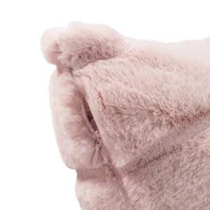 Pink faux fur throw pillow cover soft plush cushion for sofa bed chair home decor 1pcs