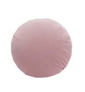 Rosa runder Samtkissen Zierkissen weiches Sofakissen für Wohnzimmer Bett Büro Dekoration.