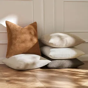 Zachte chenille kussenhoes set decoratief bankkussen woonkamer interieurdecoratie
