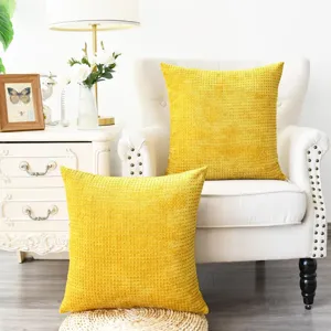 Nordic Style Solid Color Chenille Woven Throw Pillow Cover For Living Room Sofa Bedroom Decorative Cushion Cover