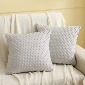 Weicher Noppen Kissenbezug, strukturierter Samt Kissenfuer Sofa Bett Wohnzimmer Schlafzimmer.