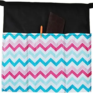Multi-pocket chevron half apron waist tool organizer with durable polyester fabric for daily work.