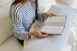 Soft long body pillow for bedroom and sofa, cozy grey plush cushion for comfortable daily relaxing.