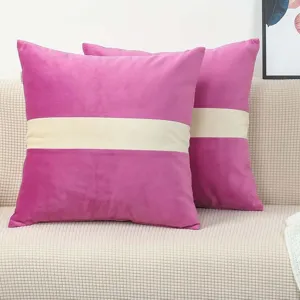 Modern thickened velvet splicing throw pillow home sofa cushion comfortable decorative pillow cover