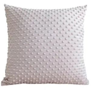 Weicher Kissenbezug mit Noppen Pluesch Kissenhuelle fuer Sofa Wohnzimmer Schlafzimmer Deko.