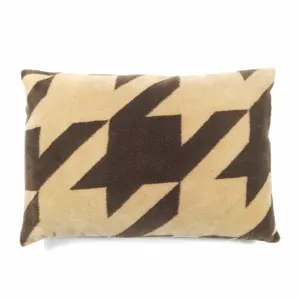 Confortable coussin moelleux motif pied de poule rectangulaire pour salon decoration