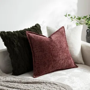 Dekoratives Kissen Set für Sofa im Wohnzimmer, weiche Chenille Textur, moderne Heimdekoration.