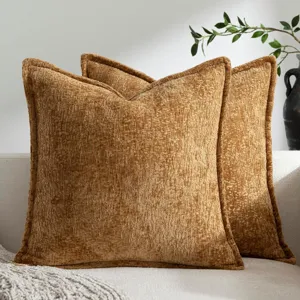 Vintage Kissenbezug aus Chenille mit strukturierter Oberfläche für Wohnzimmer Sofa Dekoration.