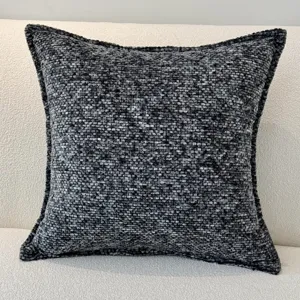 Luxe Chenille Kussenhoes Getextureerde Vierkante Kussenhoes voor Bank Bed Decoratie