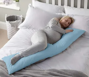 Comodo cuscino lungo per gravidanza e sonno, morbido cuscino di supporto per tutto il corpo.
