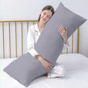 Cuscino Lungo per Corpo Tinta Unita Nordico Testata Schienale Soggiorno Camera da Letto