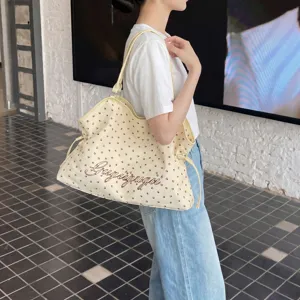 Sac cabas design de niche coréen femme grande capacité sac bandoulière fourre-tout décontracté