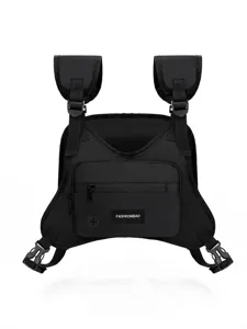 Herren Taktische Weste Tasche, Multifunktionaler Streetwear Brustgurt für Radfahren.