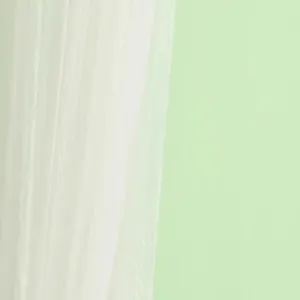 Close-up detail of disposable plastic tablecloth texture, translucent white material.