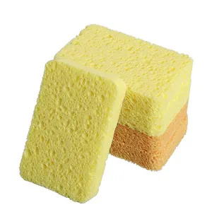 Wood pulp sponge dishwashing cleaning sponge kitchen scouring pad absorbent wiping block