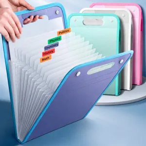 A4 cartella a fisarmonica portatile multistrato grande capacità borsa documenti