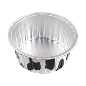 Disposable aluminum foil baking cup for cake pudding tart mold heat resistant air fryer liner