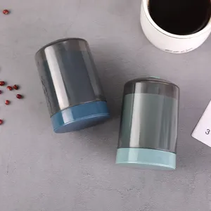 Press-type automatic pop-up toothpick dispenser portable household toothpick holder jar container