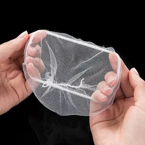 Disposable sink strainer mesh bag kitchen garbage filter net elastic waste catcher basket.