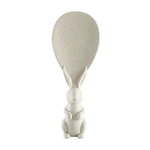 Joli cuillère à riz lapin antiadhérente spatule debout pour cuiseur de riz cuisine