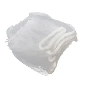 Disposable kitchen sink strainer mesh bag anti-clogging drain filter net white color