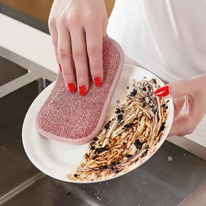 Esponja de Limpieza de Cocina de Doble Cara Esponja para Platos Estropajo Paño de Limpieza para Olla y Bol