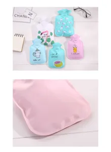 Cute cartoon hot water bag portable hand warmer winter warm water bag cute printing design