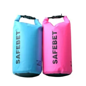 Bolsa impermeable para deportes al aire libre, natación y playa. Tejido de malla con cierre de rollo.