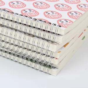 Leuk spiraalnotitieboekje met schattig cartoonomslag, perfect voor dagelijkse schoolnotities.