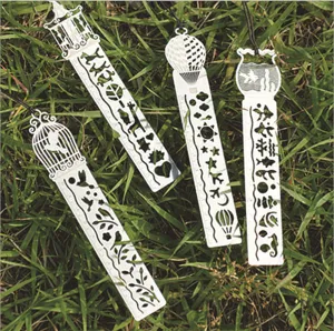 Metal hollow bookmark ruler creative cute multi-functional drawing template stationery