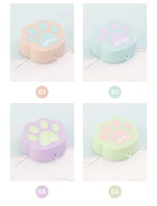 Carina tazza pieghevole zampa di gatto viaggio portatile tazza telescopica silicone esterno