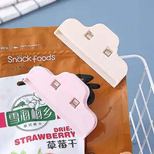 Household plastic food sealing clip for snack bags, fresh keeping moisture proof clip.