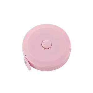 Metro a nastro retrattile rosa, nastro morbido portatile da 1.5m per cucito e misurazioni.