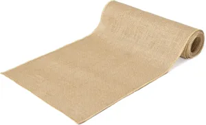 Natuurlijke jute tafelloper 100% puur linnen stof voor retro huwelijksfeest tafeldecoratie