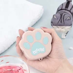 Tazza Pieghevole Portatile A Forma Di Zampa Di Gatto In Silicone Per Viaggi E Outdoor